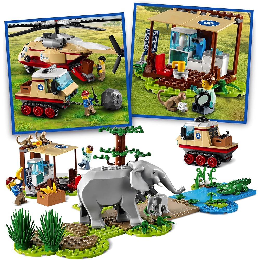 LEGO City Animal Rescue 60302 Toy Building Blocks Vehicle for Kids 6 Years and Up