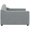 Vidaxl Sofa Z Funkcją Spania, Jasnoszara, 90X190 Cm, Obita Tkaniną