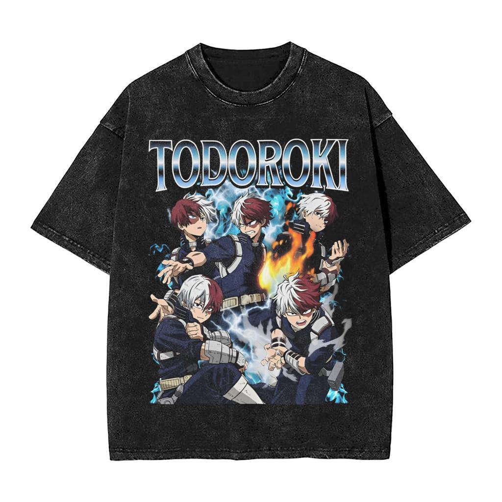 Katsuki Bakugo My Hero Academia Graphic T Shirt Streetwear Hip Hop Vintage TShirt MHA Anime Tee Shirt Men Women Cotton Harajuku