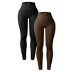 Women's High Waist Yoga Leggings for Workout and Sports, Stretchy Comfortable Thin Long Pants with Ribbed Design, Summer Fashion Trendy Activewear
