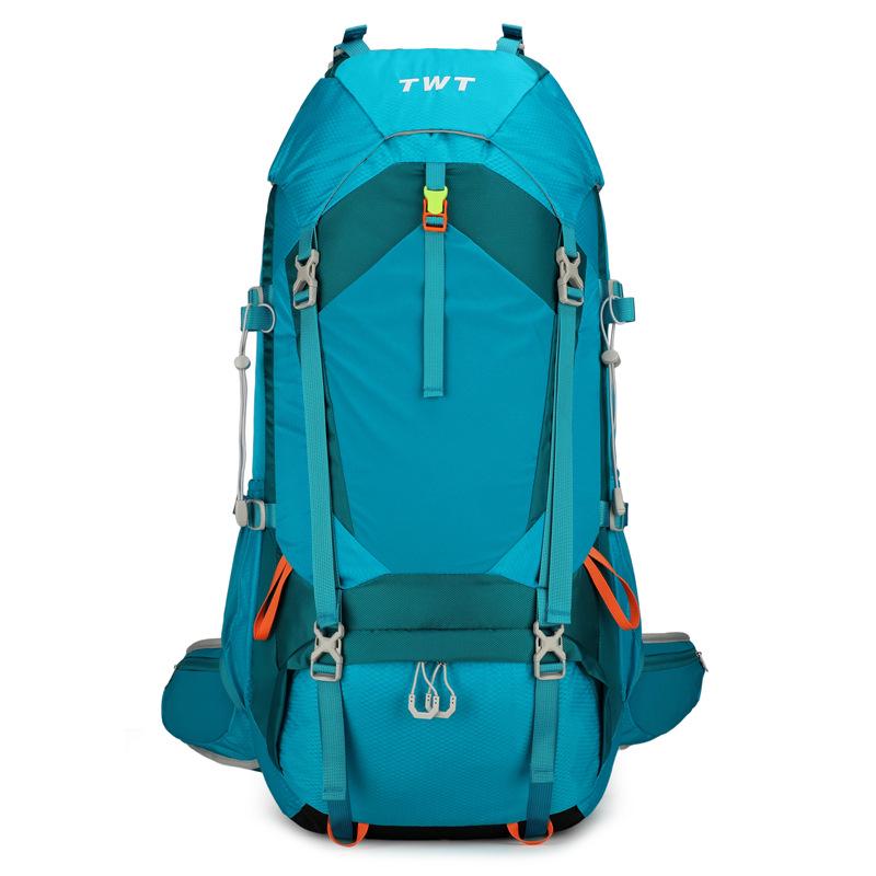 

Extra-Large Breathable Nylon Hiking Backpack - Lightweight Travel & Outdoor Sports Gear 90L зелёный