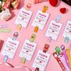 48 Pieces Valentine'S Day Gifts Rulers And Cards Bulk 12 Styles Colorful Valentine Accessories For Party Favors Supplies Classro