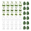 10 Stück Pflanzenkletterwand Befestigungsclip Grünes Blatt Simulation Pflanzenclip Unsichtbare Halterung Kletterpflanze Grünes Blatt Rankenhaken