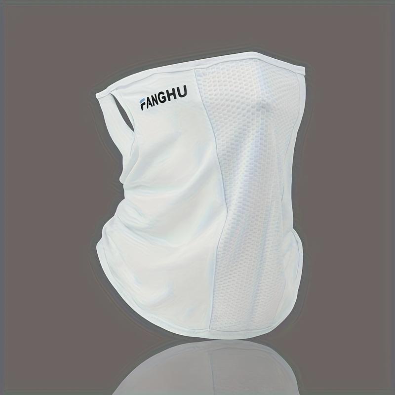 

1pc Summer Men Full Face Neck Sun Protection ,UV Protection Breathable Polyester Fiber, Woven Suitable for Motorcycle Riding белый