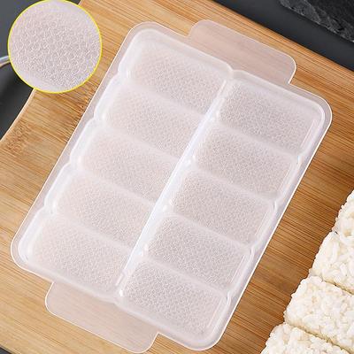5/10 Grids Rice Ball Mold Sushi Non-Stick Pressure Storage Box Lunch Tool Diy Home Kitchen Clear Onigiri Molds
