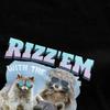 Men Women Rizz With Tism Funny Autism Raccoon Meme Shirt Accessories Novelty Cotton Autism T Shirt Tee Clothing New Arrival