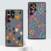 Kreatives Liebeskunst Hülle für Samsung Galaxy S21 S23 FE Note 20 Ultra 10+ S20 FE S26 S22 S25 Ultra S24 Plus Funda Rückseite Handyhülle
