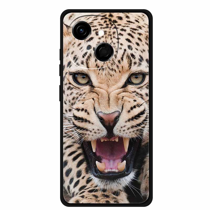 For Tecno Spark 40C Case Soft Black TPU Silicone Back Shockproof Cover for Tecno Spark40C 40 C Case Pop 10 Pro Butterfly Funda