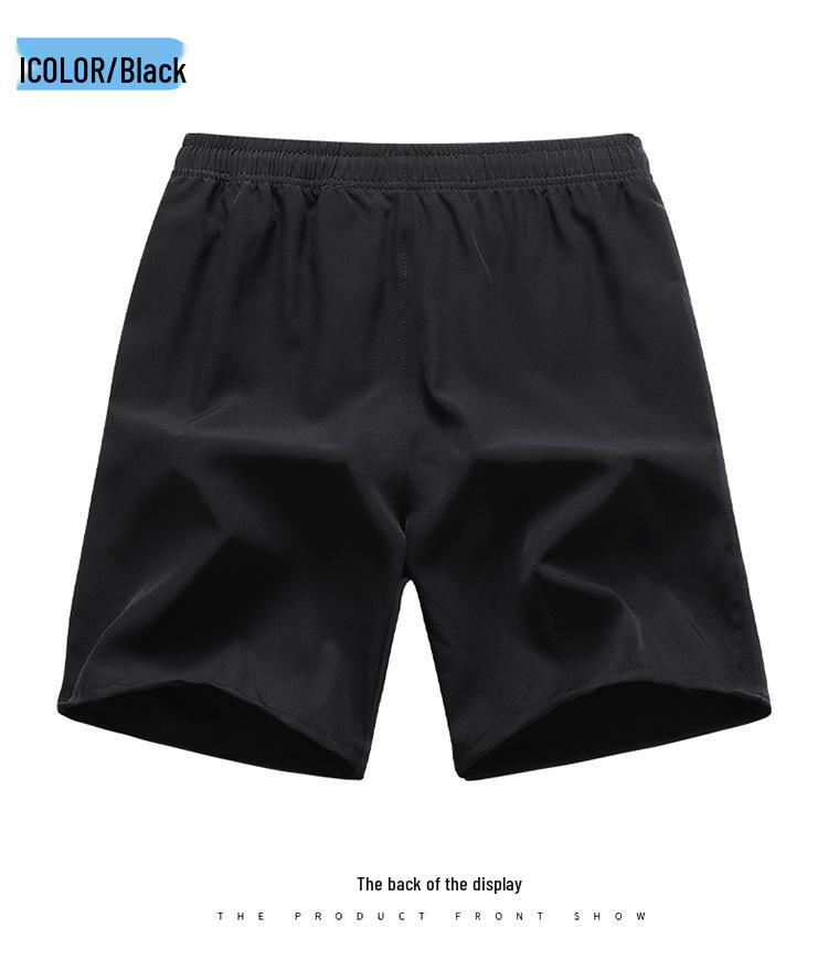 Men's Plus Size Quick-Dry Ice Silk Sports Shorts - Summer Casual Five-Point Running Shorts