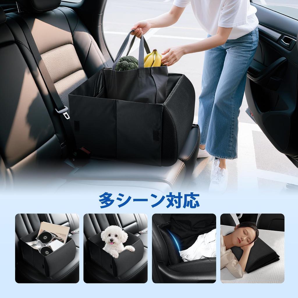 CARTIST Beifahrersitzbox Lendenstütze Autoaufbewahrung Groß Lendenwirbel mit Kompakt Verhindert Kompatibel mit mehreren Fahrzeugen und Enthält Japanische Anleitung