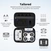 BRDRC For DJI Neo Drone Carrying Case PU Leather Compact Storage Bag with Should Strap