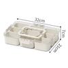 Snack Box Container with Multiple Compartments BPA Free Transparent Lid Design Refrigerator Organizer Food