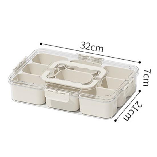 Snack Box Container with Multiple Compartments BPA Free Transparent Lid Design