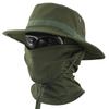 Camouflage Boonie Cap & Balaclava Set, Foldable Soft Wide Brim Hat Sunscreen Caps for Outdoor Hunting Fishing