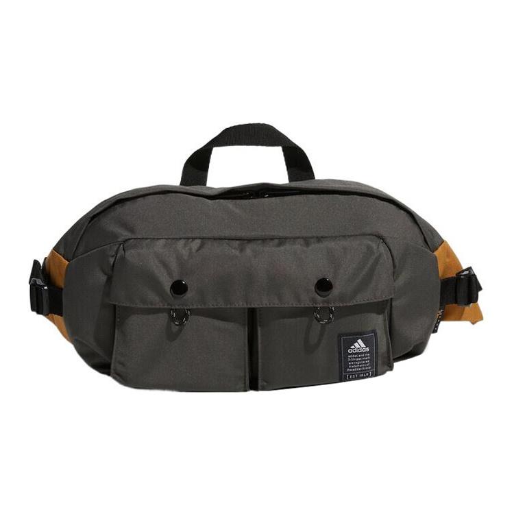New Adidas Polyester Sling Bag Crossbody Bag Fanny Pack Regular Men's Gothic Olive Green HE2691