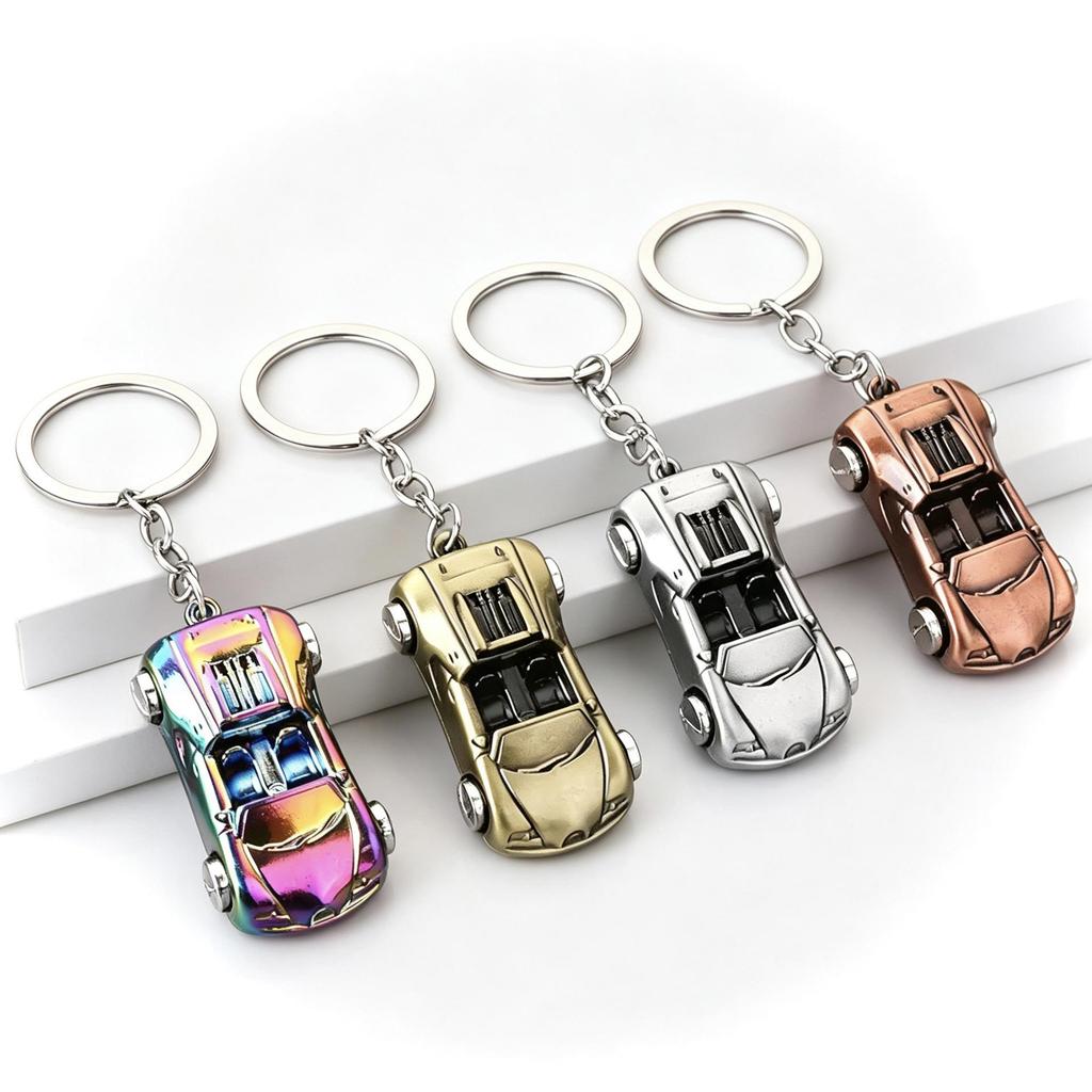 European Sports Car Keychain - Trendy Metal Model Pendant, Perfect Gift