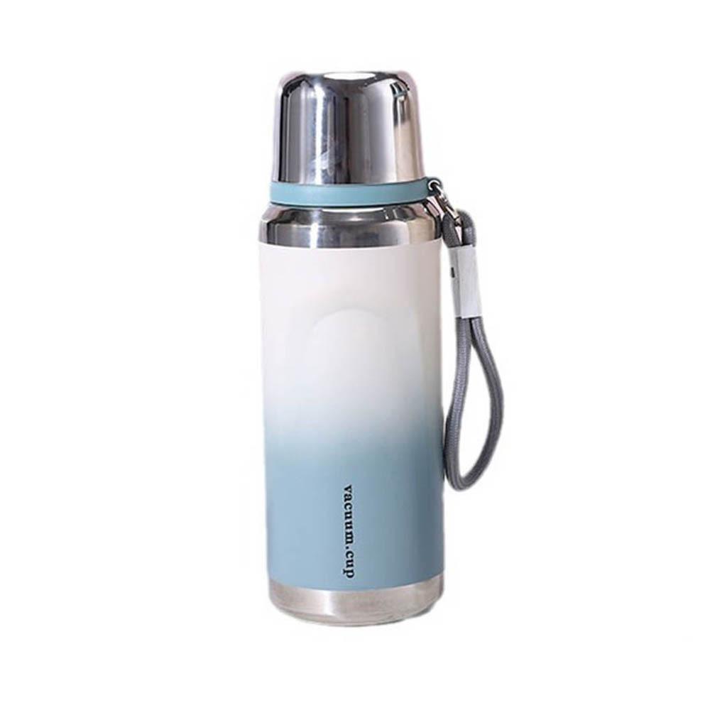 

Непротекающая спортивная термокружка с градиентной расцветкой, термокружка, изолированная бутылка для воды, для ежедневного использования 600ml синий