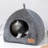 Cat Cottage Triangle Cat Litter Enclosed Cat House Pet Litter Warm Thickened Deep Sleep Kennel Pet Supplies