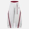 Double Waistband Distressed Loose Sweatpants Streetwear Plaid Patchwork Drawstring Wide Leg Trousers