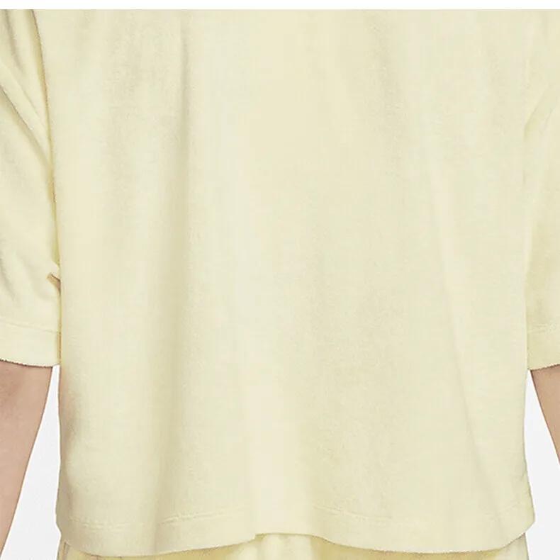 Nike T Shirt Women's Light Lemon Yellow Green (Unisex) T-Shirts DV7833 821