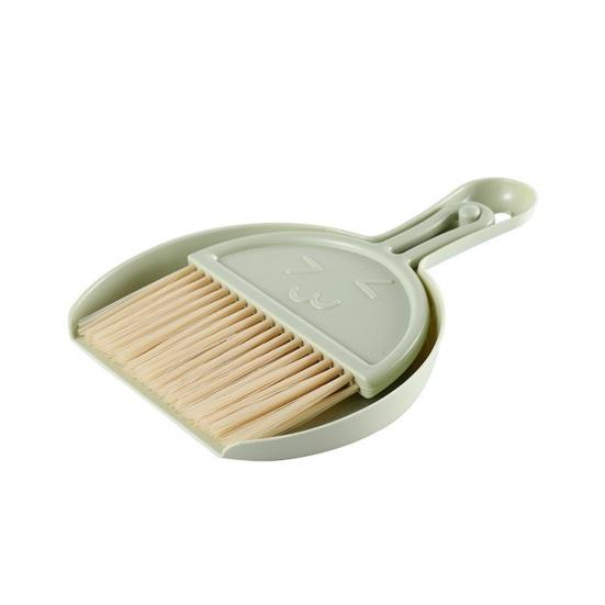 1 Set Mini Broom Dustpan Set Durable Compact Desktop Cleaning Brush Hanging Hole Design Brush Home Accessory