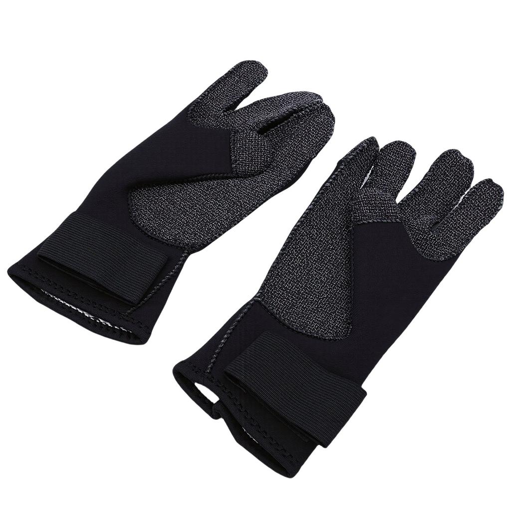 1 Pair Dive Gloves Cut Proof Elastic 3mm Neoprene Thermal Gloves for Mountain Climbing Deep Sea XL
