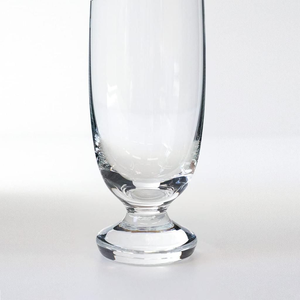 Wired Beans Le Series Beer In a Japanese Cedar Box Glass, 470ml, (Le Nove, Transparent, Clear)