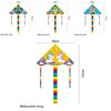 New Children's Kite Grid Cloth Wind Triangle Kite