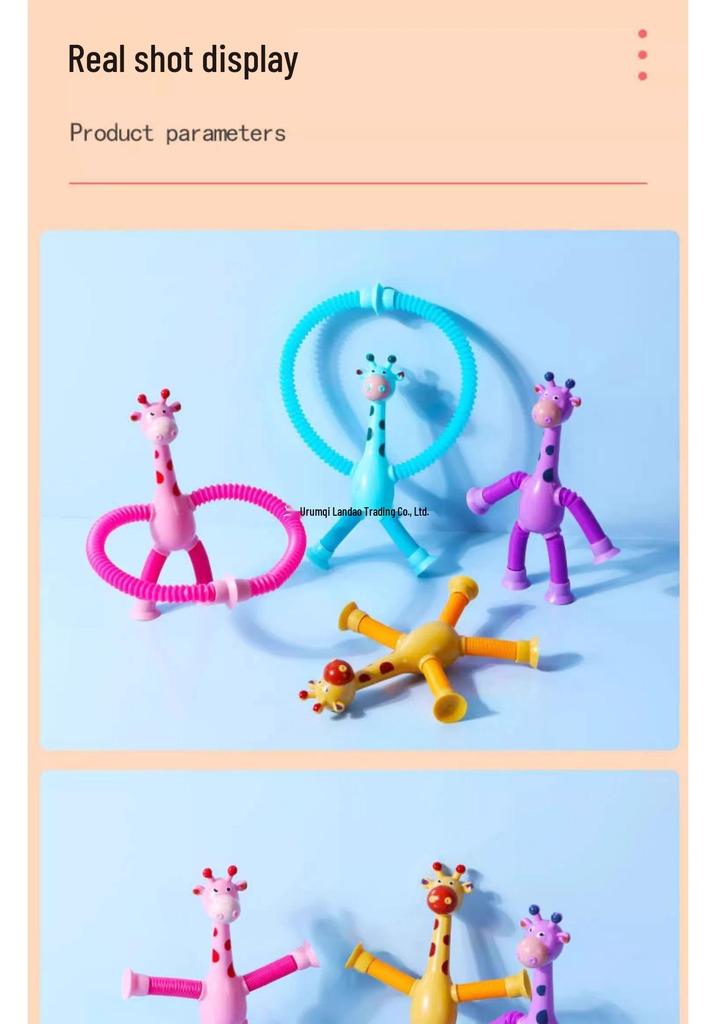 Retractable Giraffe Educational Toy - Perfect for Kids and Kindergarten Gifts