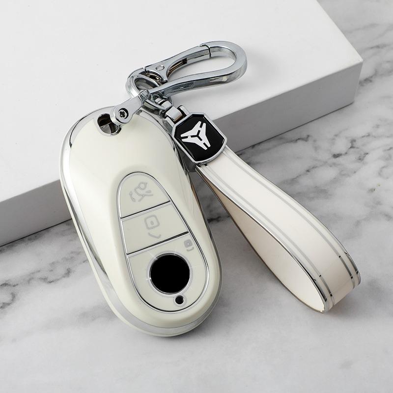 Car Key Case Cover for Mercedes Benz C S Class W206 W223 S350 C260 C300 S206 S400 S450 S500 TPU Fob Holder Protector Keyless
