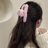 Winter Plush Hair Claw Elegant Acrylic Hairpins Women Hair Clip Barrette Crab Headwear Girls Hair Accessories