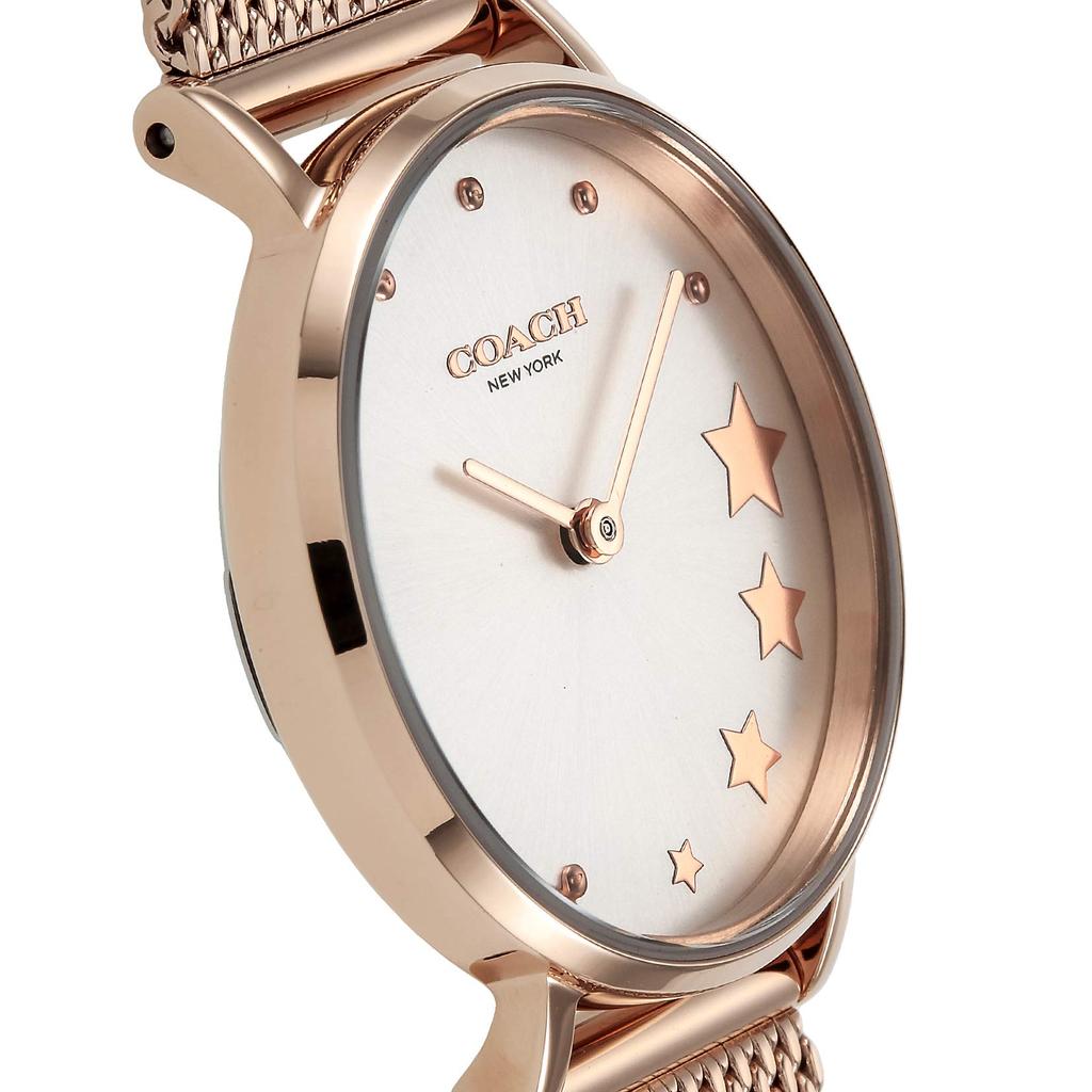 PERRY Silver Dial Stainless Steel Quartz 28MM Watch 14503520 Rose Gold [Coach] Women's [Item]