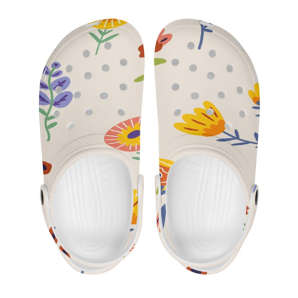 Unisex Novelty Printed EVA Yard Clogs Lightweight Soft Slip On Garden Yard Home Bathroom Casual Walking Walking Shoes Beach Wear