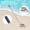 Heavy Duty Metal Detecting Shovel 304 Stainless Steel with Removable 140cm Length Handle Rustproof for Beach Treasure Hunting