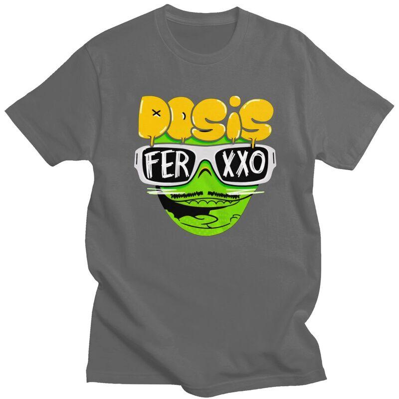 Custom Classic Pop Singer Feid Ferxxo T Shirts Men Short Sleeve Tshirts Streetwear Tee Slim Fit Tshirts Merch