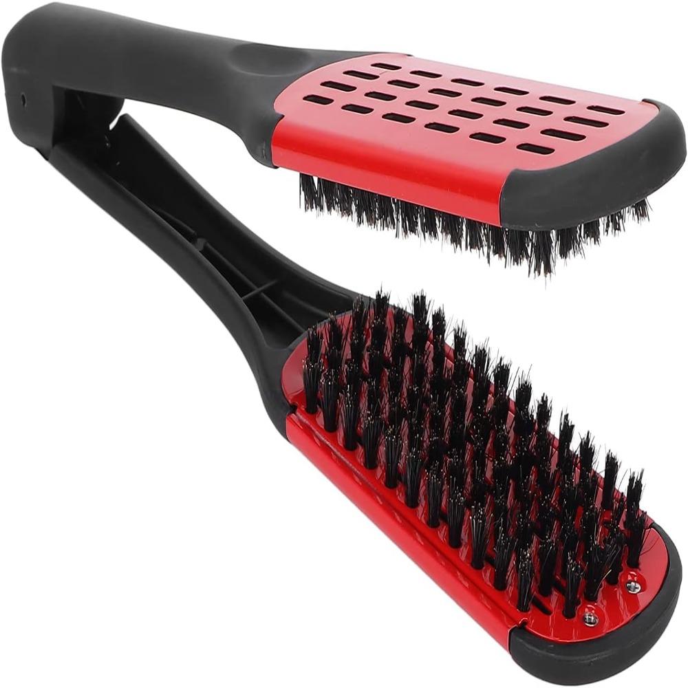 Clamp Structure Detangling Brush Portable Hair Styling Tool Double Sided Brush Clamp Smoothing