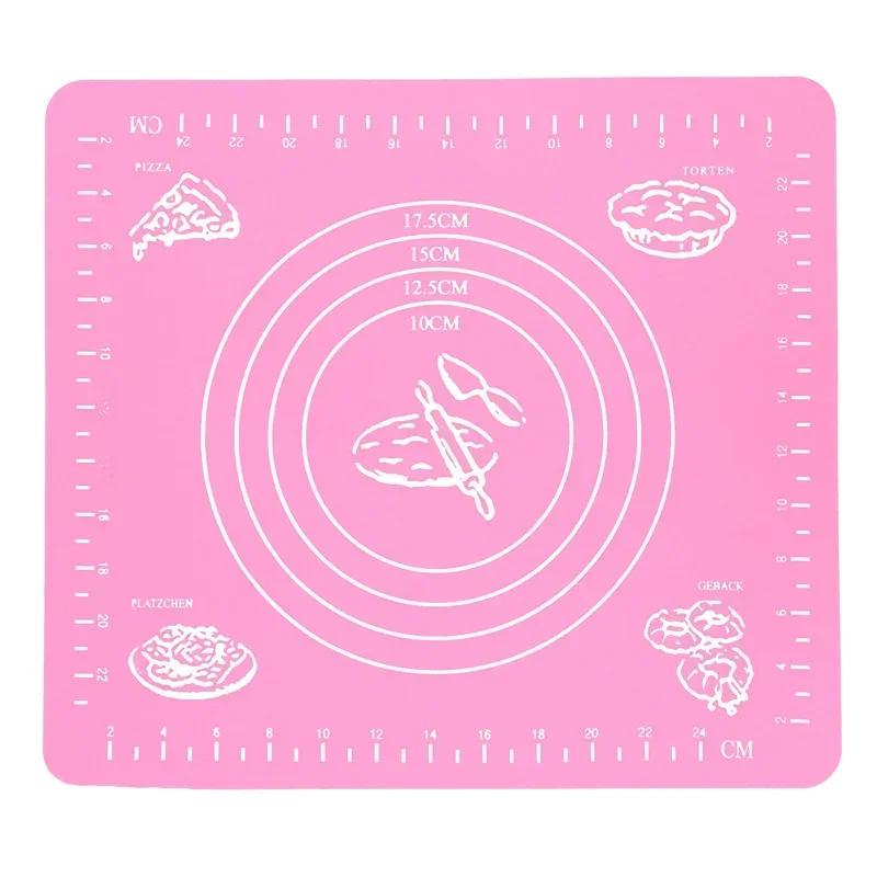 

26x29 см силиконовый коврик кухонный коврик для замешивания теста коврик для выпечки антипригарные коврики для теста инструменты аксессуары инструменты для приготовления пищи формы для выпечки розовый