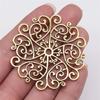 55X52Mm 5 Colors Mandala Pattern Charms Metal Pendant Diy Handmade Craft Jewelry Making Accessories