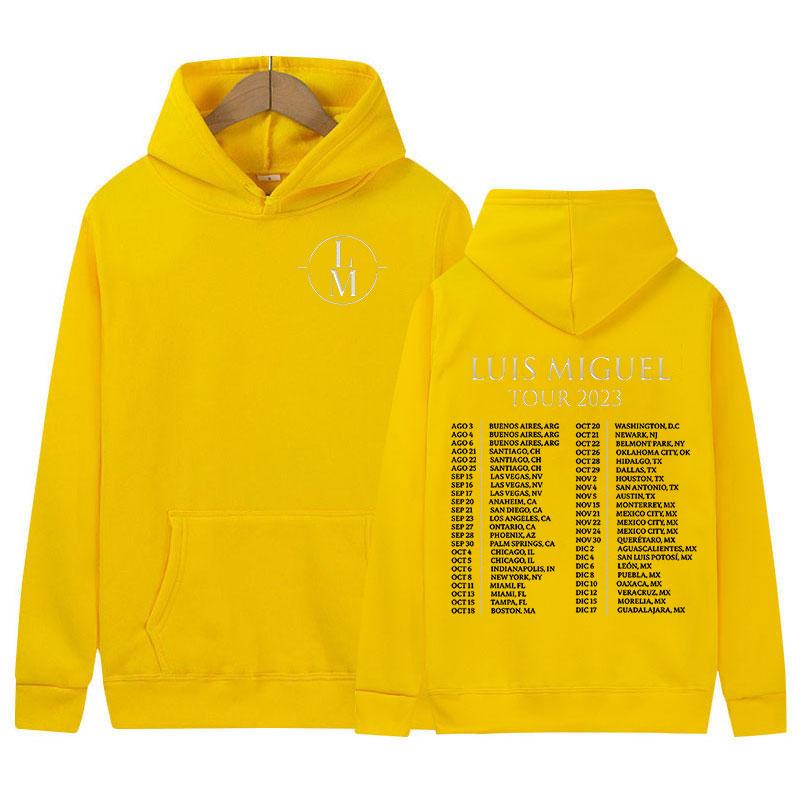 Louis Miguel Tour Men's Hoodie Fashionable Casual Sportswear Retro Hip-hop Style Hoodie Streetwear