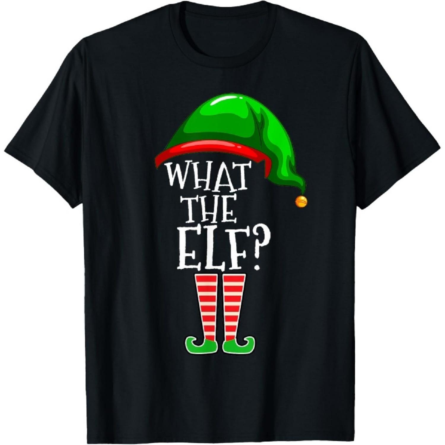 

What The Elf Group Matching Family Christmas T-Shirt XXXXXL чорний