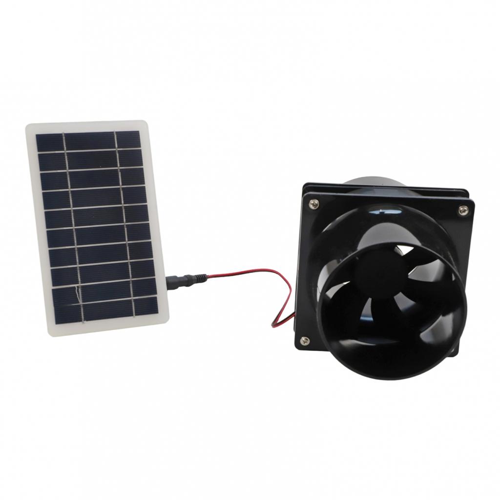 Effizienter Luftstrom 12V Lüfter Runder Kanalventilator Solar Abluftventilator