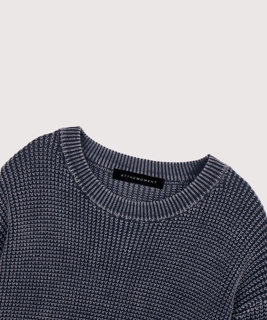AT THE MOMENT Garment-Dyed Cotton Waffle Knit