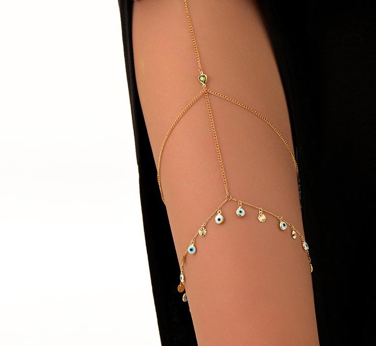 

Золотые многорядные бриллиантовые украшения для бедра для женщин