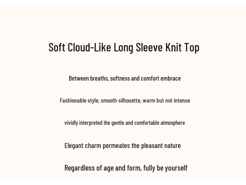 Demana French Style Cloud-Feel V-Neck Knit Top