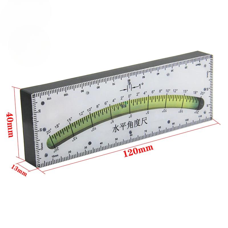 Hochpräzise Horizontalwinkel-Messlatte Tragbare Horizontale Wasserwaage aus Kunststoff Hochpräzise Horizontale Wasserwaage