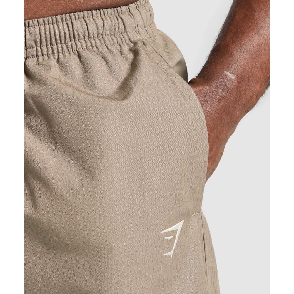 Gymshark Ripstop Pumper Pants Livsstil Brun A6a3r Nc0s