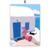 Santorini Rome Paris Cat Flower Summer Abstract Landscape Posters Prints Wall Art Canvas Painting Pictures For Living Room Decor