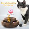 Cat Toy Magic Cat Scratch Organ Board  with Ball Cat Grinding Claw Cat Climbing Frame Kitten Round Corrugated Cat Scratching Toy