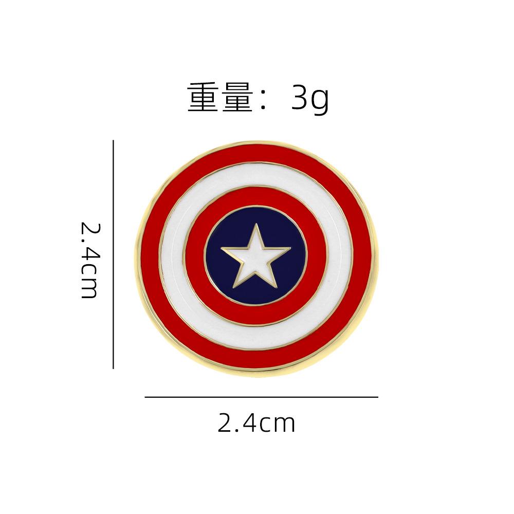 Transformers series cartoon badges Avengers Marvel movie peripherals Team America Spider-Man brooch