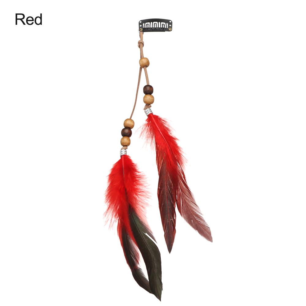 Fashion Extensions Handmade Indian Hippie Headpieces Headband Headwear Novelty Hairclips Feather Hair Rope